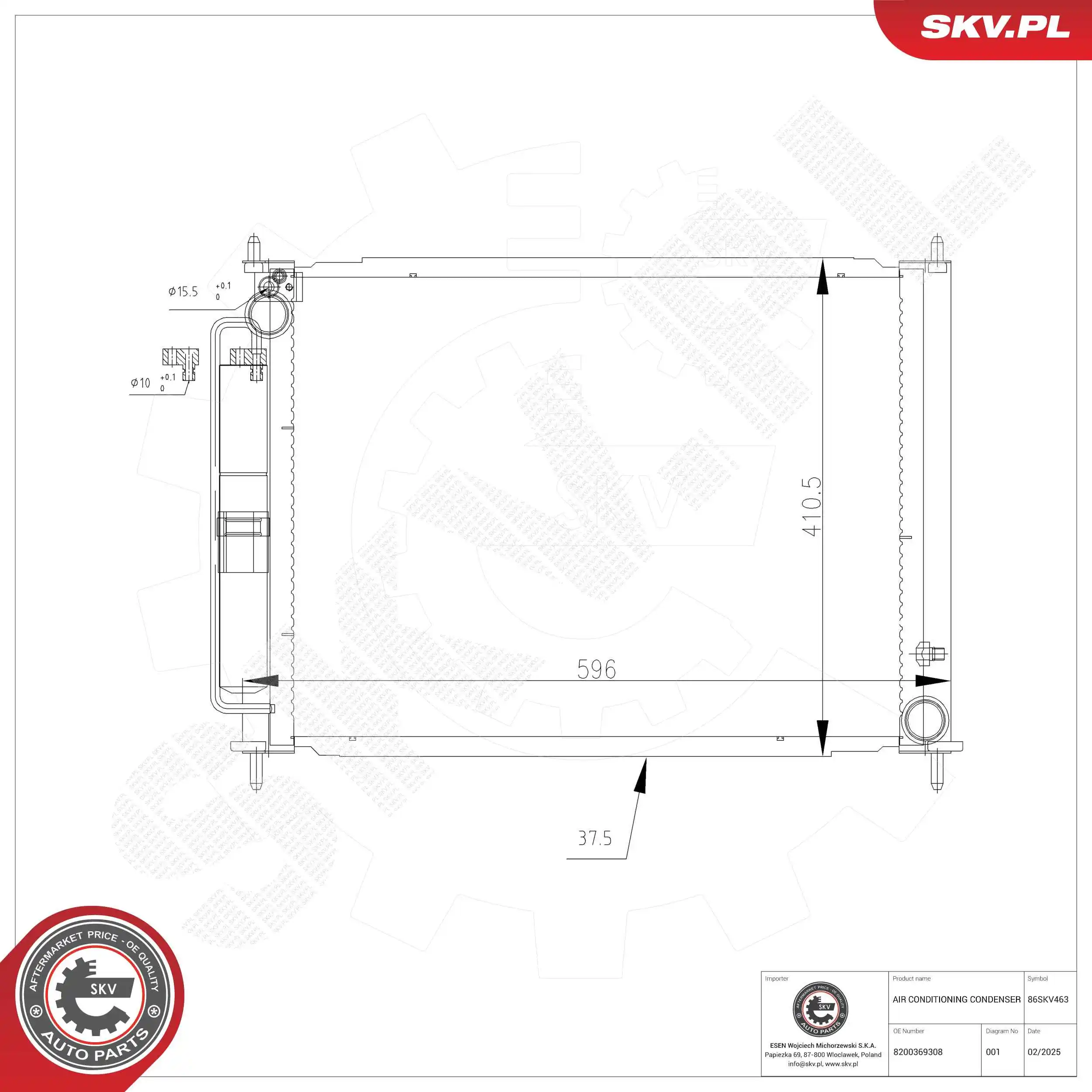 Condenser, air conditioning